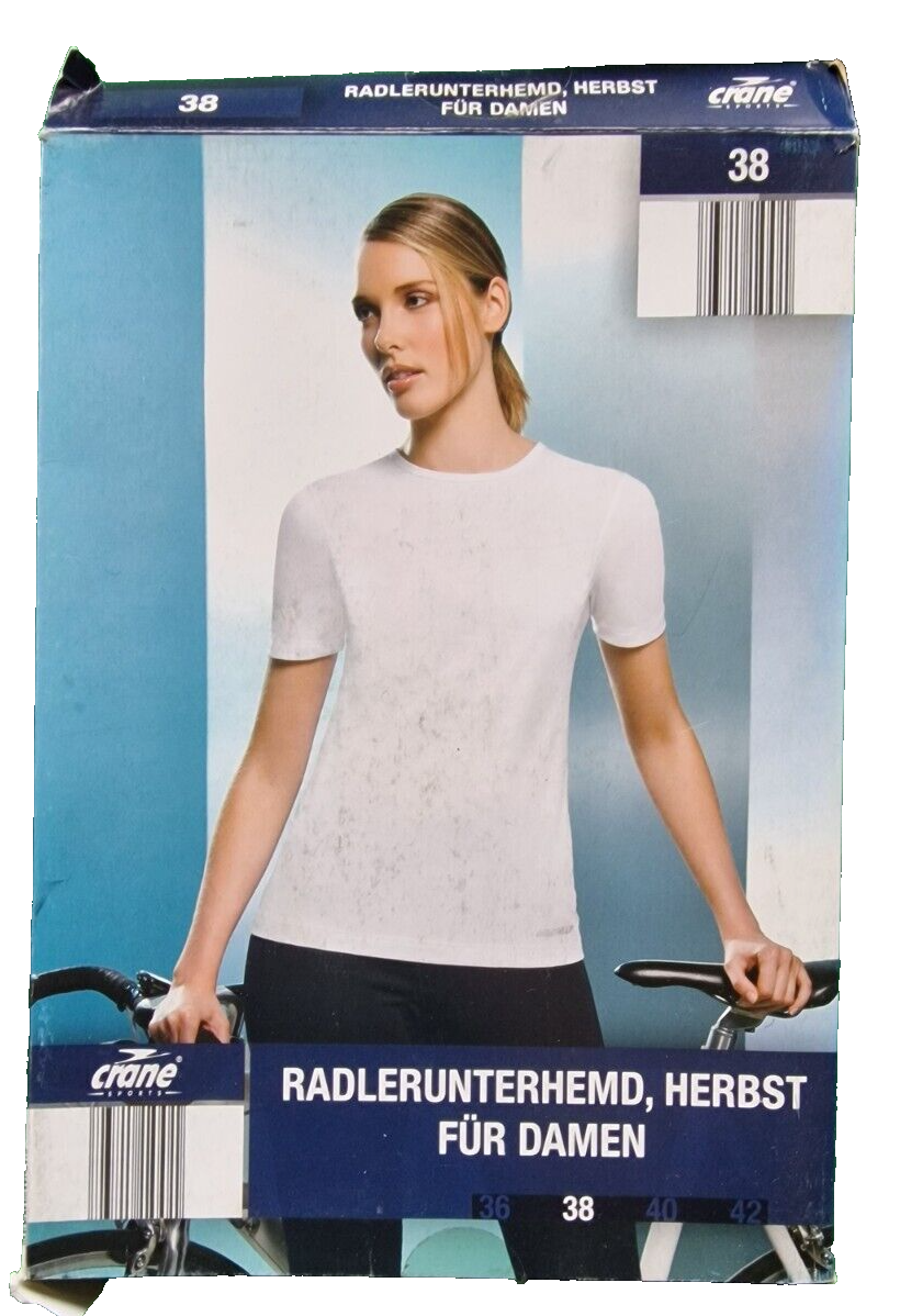 Crane Radlerunterhemd, Herbst, Damen, Farbe Weiß, Größe 38